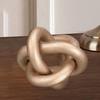 3 Link Chain Decor Coffee Table Minimalist Boho Geometric Decorative Knot for Bedroom
