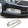 Front Fog Light Eyebrow Lamp Frame Cover Trim Panel Stick For VW Passat B8 Variant Alltrack 2015 2016 2017