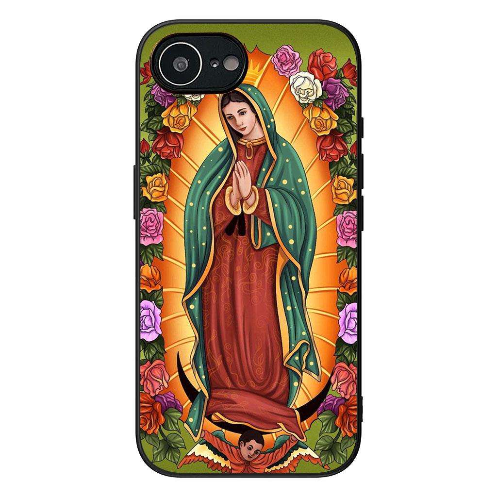 Cover for Samsung Galaxy S25 S24 S22 S23 FE Ultra Plus A56 A05 A06 A15 A16 A55 S7 Edge + Case Virgen de Guadalupe Mary Madre