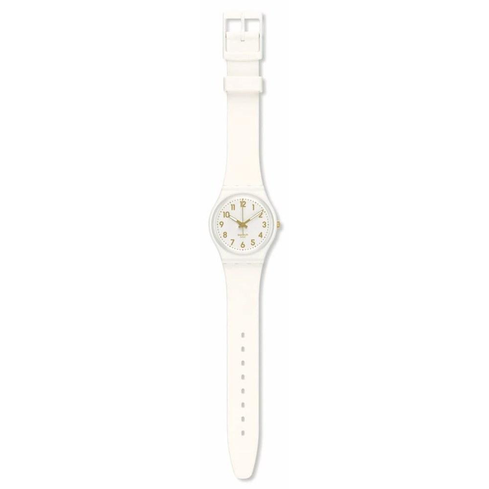 Swatch Wristwatch 34mm White Bishop SO28W106-S140 Classic Casual Simple
