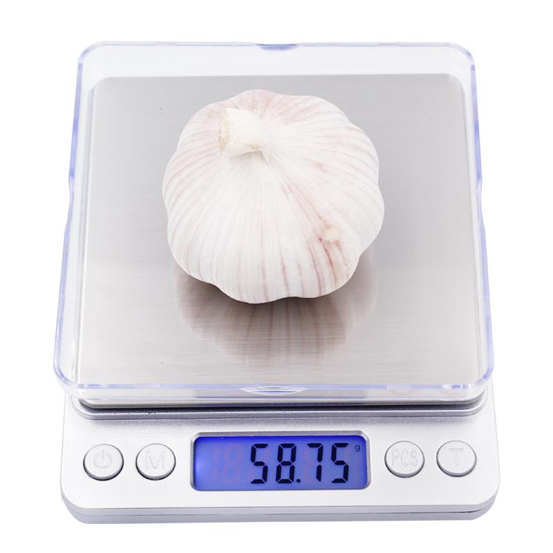 Cântar pentru bijuterii 500g/0,01g Cântar digital LCD Cântar electronic Cântar de buzunar portabil Platformă Cântar de precizie cu 2 tăvi