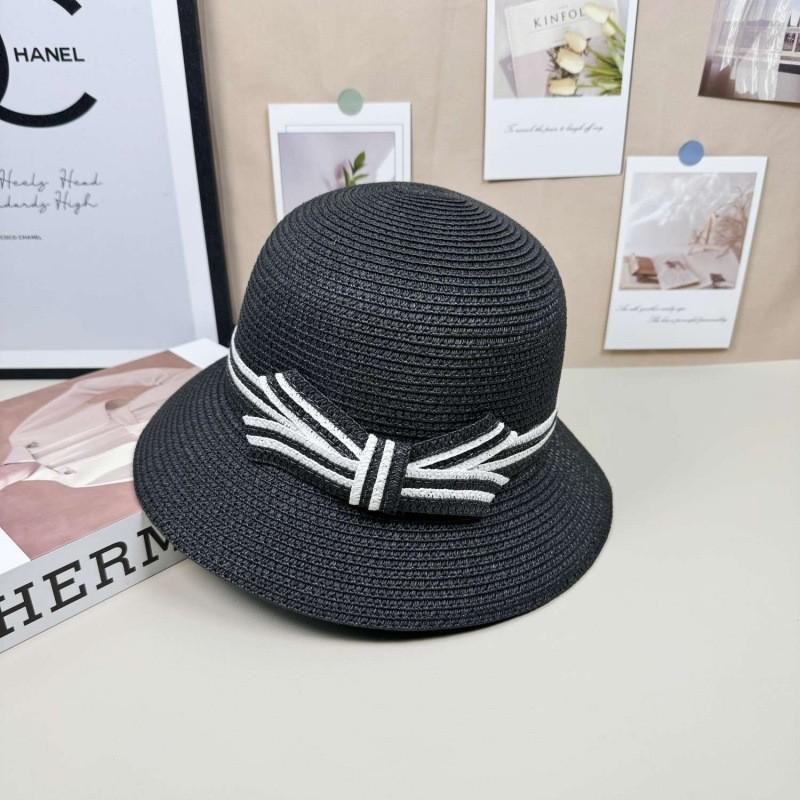 

Summer Straw Hat For Women With Sun Protection And Breathability For Casual Outdoor Use чёрный