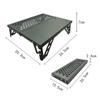 Mesa plegable portátil para camping senderismo picnic mesa de exterior ligera de metal