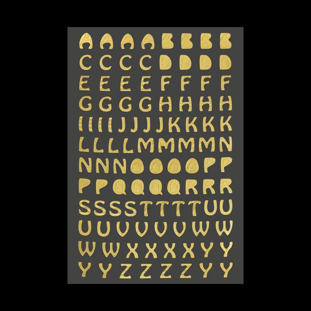 Decor Planner Bronzing Pattern Hand Book Self Adhesive Letter Number sticker Twinkle stickers