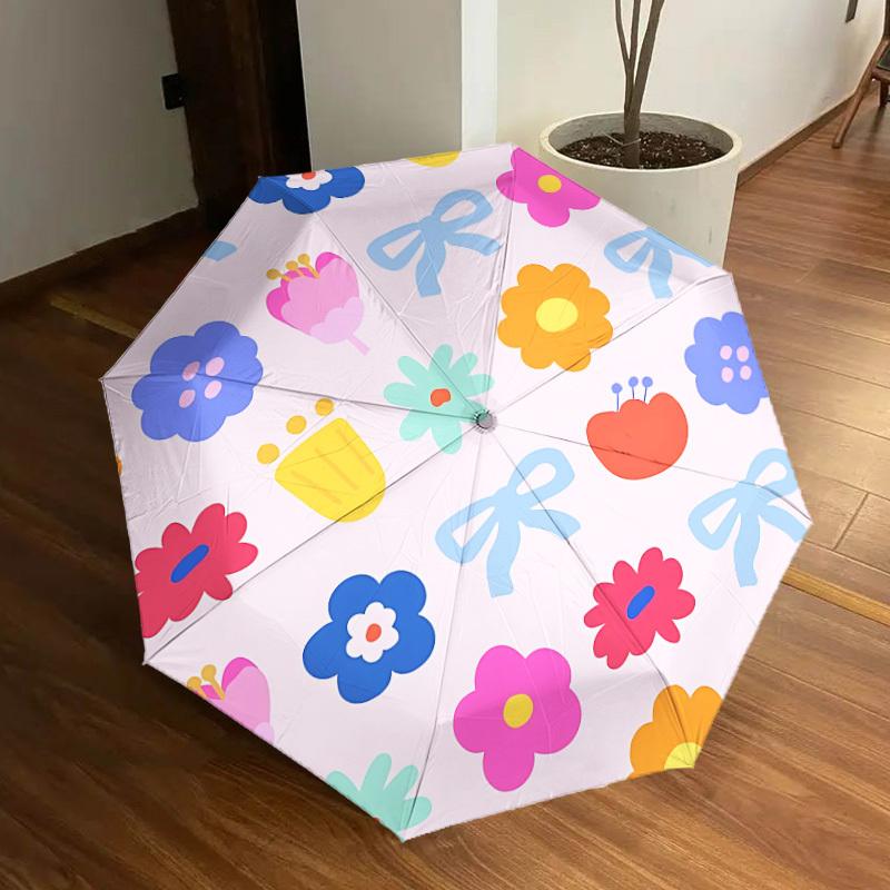 

1pc Floral Decorative Automatic Open/Close Umbrella, Formal Events - Ideal Gift for Family or Friends, Outdoor Accessory yy251211207
