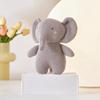 18cm Kawaii Plush Elephant Pig Panda Bear Bunny Rabbit Deer Cartoon Knit Animal Doll Baby Appease Sleeping Hug Pillow Nice Gifts