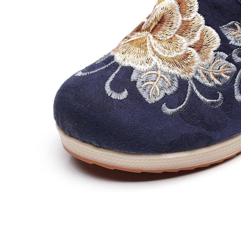 Tianxian 2020 Hanfu Ethnic Embroidered Jacquard High Heel Slippers