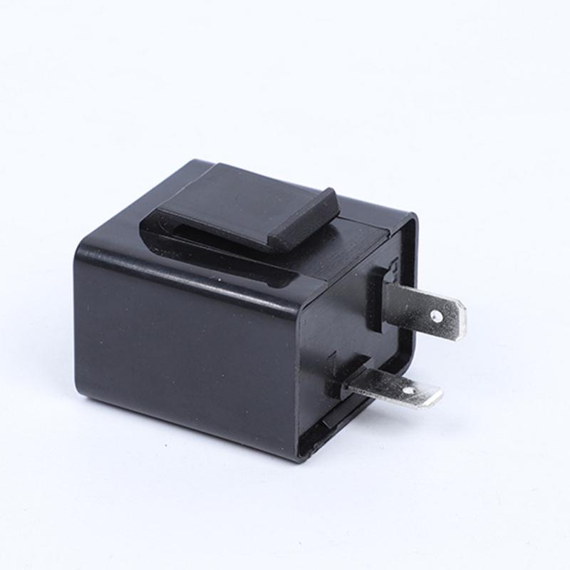 2-poliges elektronisches LED-Blinkrelais für LED-Blinkerbirnen für Motorräder, Hyper Flash, einstellbares LED-Blinkrelais