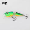 2-Section Joint Slow Sinking Minnow 3.5g Weight Wobbles Bait Mini Micro Fishing Bait  Bass Fishing