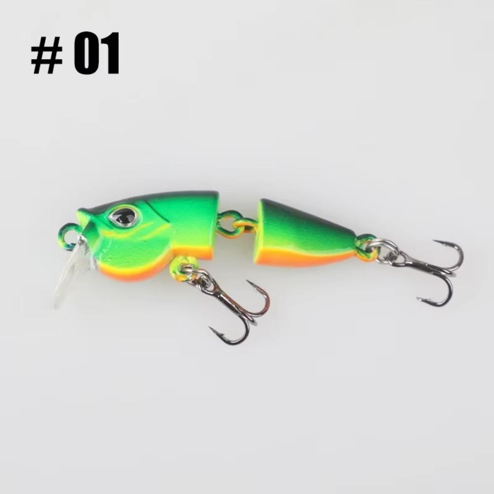 2-Section Joint Slow Sinking Minnow 3.5g Weight Wobbles Bait Mini Micro Fishing Bait Bass Fishing