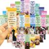 30 Dog Inspirational Bookmark Series Simple Hand-dog Literary and Creative Materials Ins Reading Paper Bookmark DIY