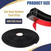 Car Door Rubber Seal Strip, Car Weather Stripping, Double Layer L Shape Automotive Weather Stripping, Self Adhesive Auto Door Soundproofing