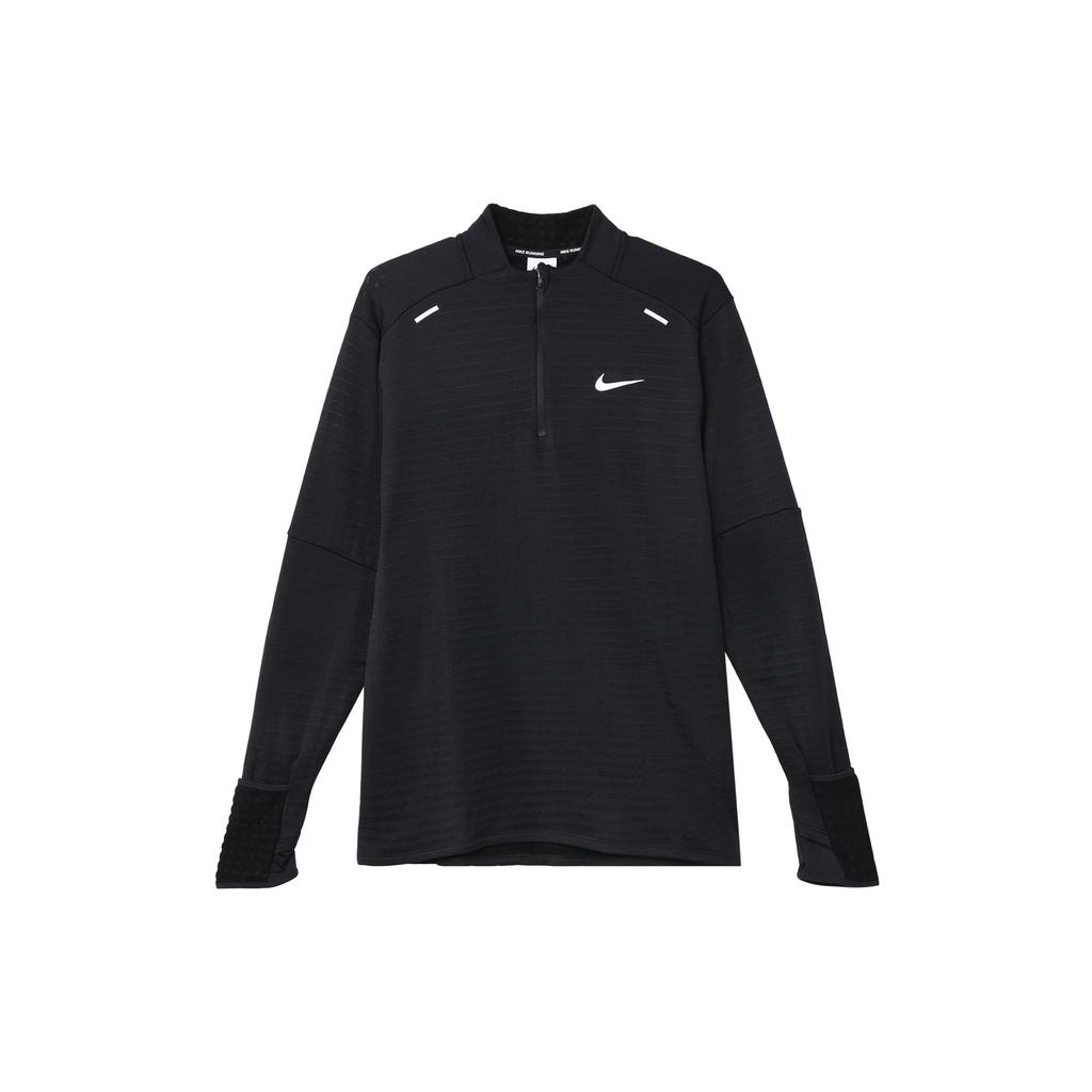 Nike T Shirts Men's Black Stand Collar Moderate Straight Fit DD5663-010