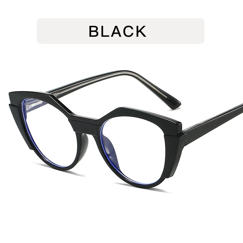 

High Quality Women s Glasses Contrast Color Cat Eye Shape Computer Glasses Blue Light Blocking Decorative Glass