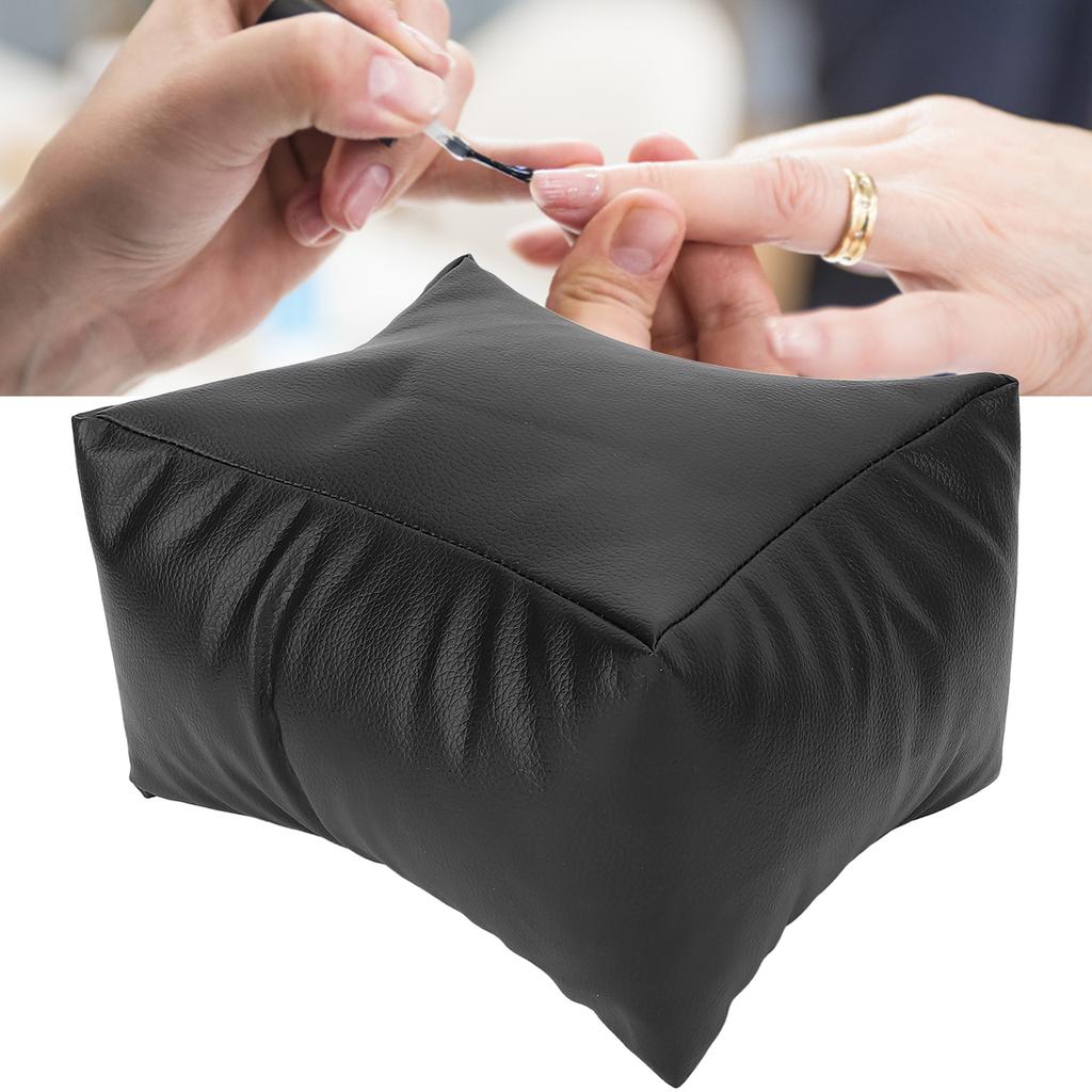 Almohada de Mano para Uñas Piel Sintética Suave 3 Alturas Desmontable Impermeable Cojín Reposabrazos para Salón de Uñas
