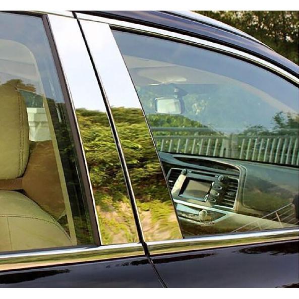 Car Accessories Fit for Toyota Highlander Stainless Steel 2014 2015 2016 2017 2018 2019 Pillar Post Trim 6PCS