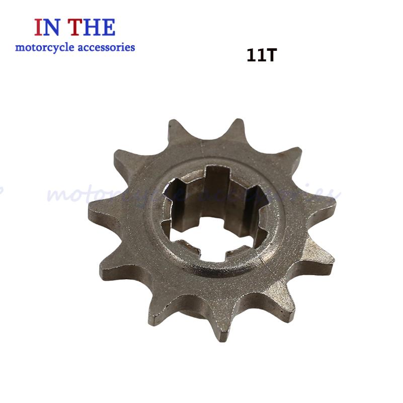 Motorcycle T8F engine sprocket 11T 13T 17T 20T gear motor sprocket for pit mud mini bicycle lightweight motorcycle parts