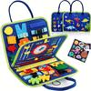 Lavagna Sensoriale & Libro Attività per Bambini – Giocattolo Sensoriale e di Apprendimento da Viaggio per Aereo & Auto, Giocattoli Educativi per la Scuola Materna, Regali Ideali