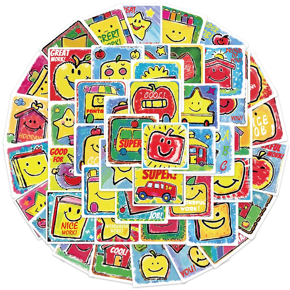 

50 Inspirational Children s Reward Stickers Personalized Decoration Guitar Laptop Suitcase DIY Waterproof Stickers