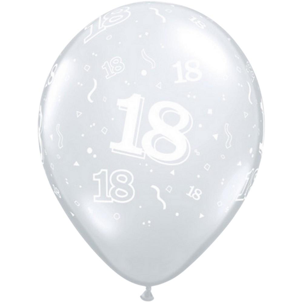Qualatex Latex 18th Balloons (Pack of 2)