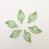 20Pcs Cute Fresh Leaf-shaped Paperclips Art Metal Bookmarks Index Tab Document Test Paper Binder Clips School Office Stationery