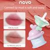 Novo Canned Lip Mud Velvet Matte Low-Saturation Natural Nude Lipstick for Women, Non-Stick and Non-Fading