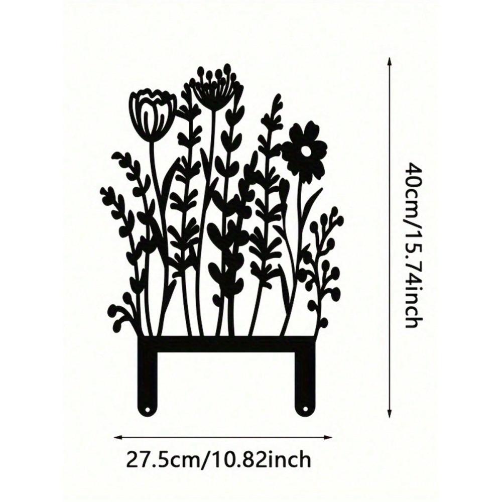 Vintage Metal Garden Stakes Rustic Lawn Ornaments for Flowerpots Outdoor Patio Decor Ground Markers Yard Art Plant Accessories