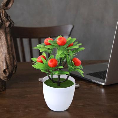Künstliche Bonsai Zarte Realistische Kunststoff Dekorative Simulierte Früchte Pflanzen für Zu Hause