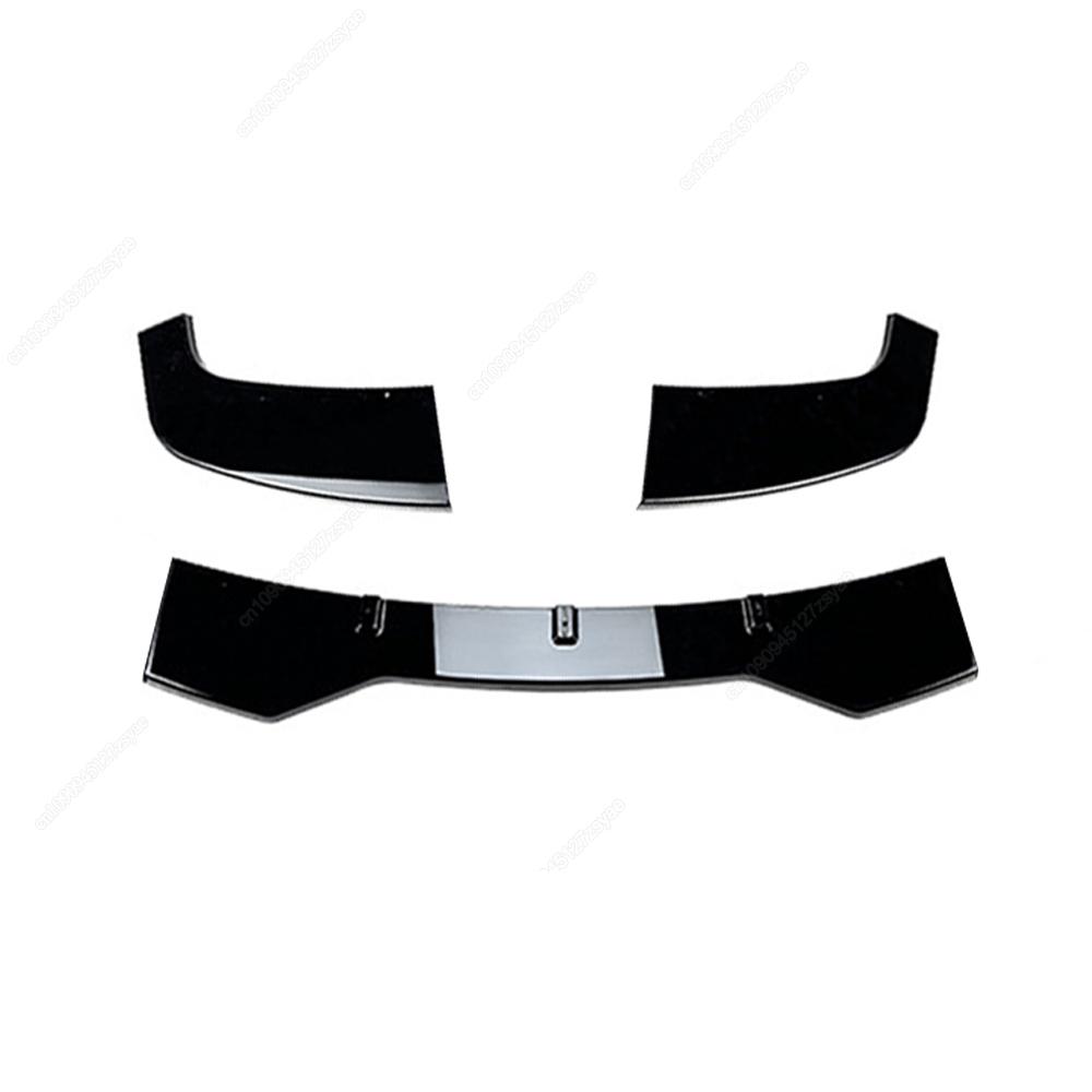 3Pcs Car Front Bumper Lip Spoiler Splitter Diffuser For BMW 3 Series F30 F31 Standard 2013-2019 Bodykits ABS Tuning Gloss Blcak