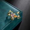 A New High-end Women's Crystal Pony Brooch with A Light Luxury and Niche Design for The Year of The Horse Zodiac Brooch