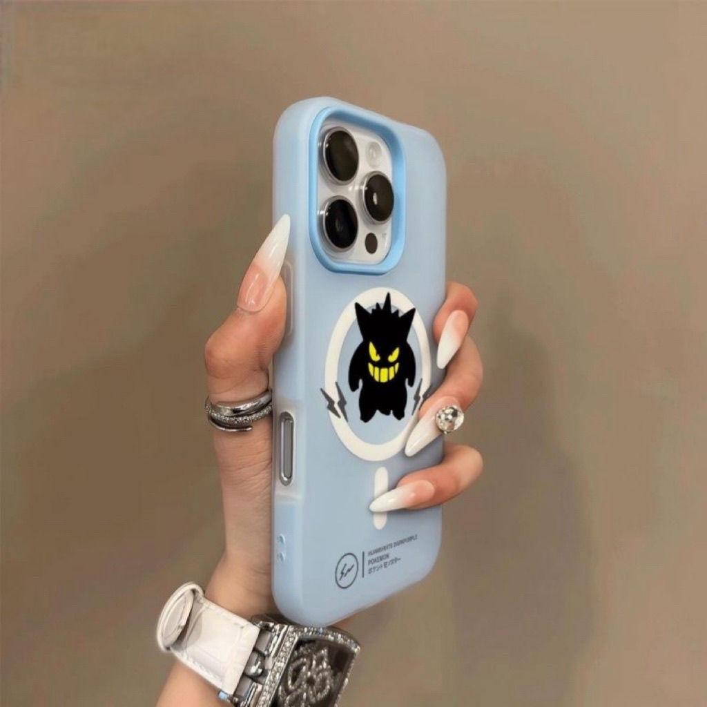 Neue magnetische Jelly Zwei-in-Eins Handyhülle für IPhone14pm Mode Mädchen Handy Schutzhülle Cartoon