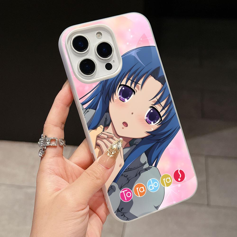 Toradora Kawashima Phone Case for iPhone 17 16 15 14 13 12 11 Air Pro Max Plus Jelly Double Layer White Cover