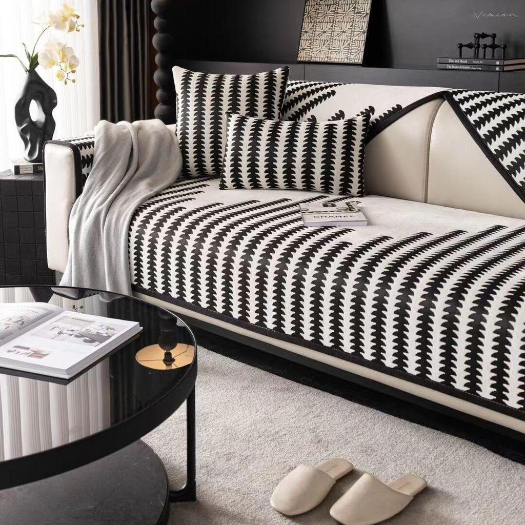 Simple Fashion Sofa Cushion Washable Four Seasons Universal Seat Mat Non-Slip Furniture Protective Cover Living Room Decoration
