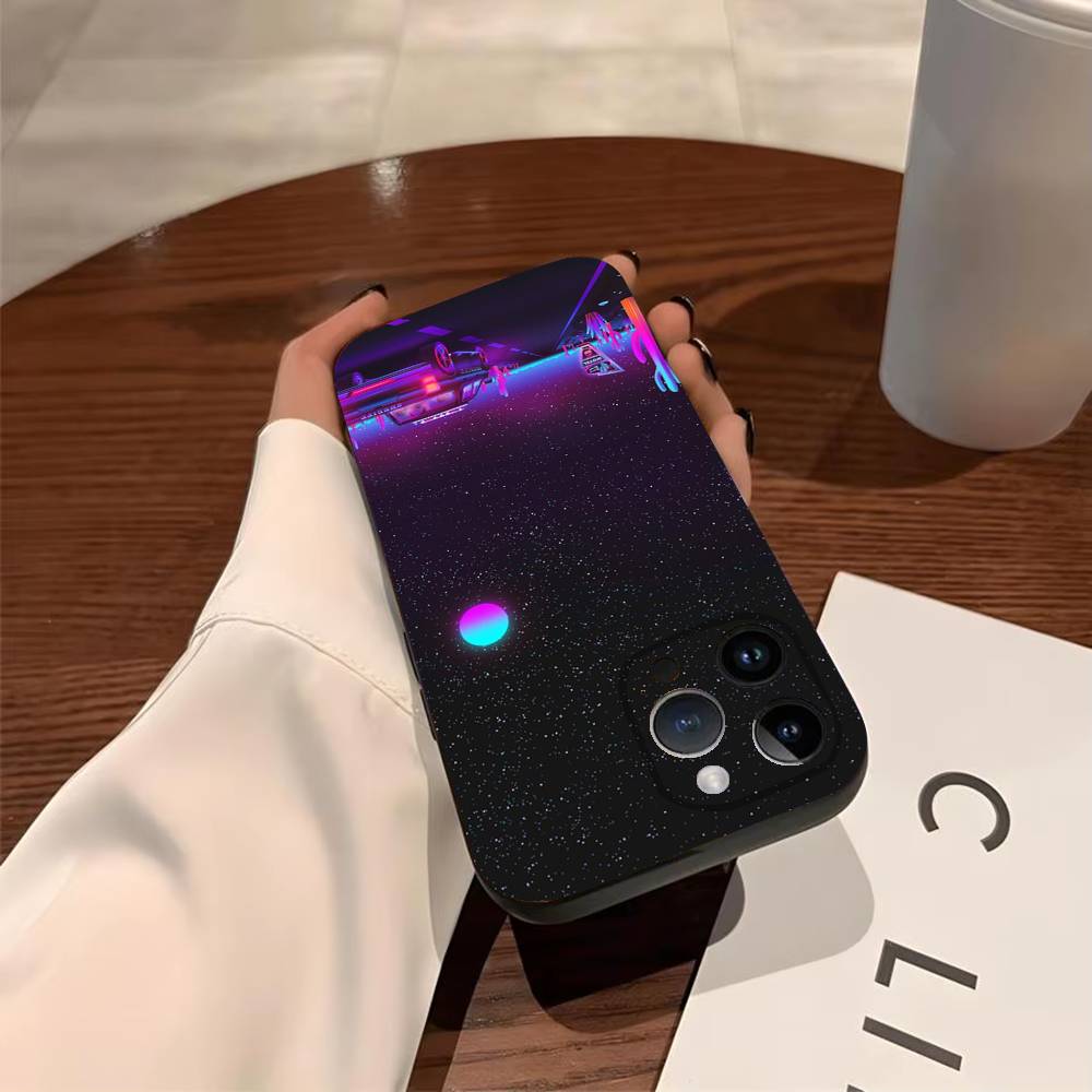 

Vaporwave Aesthetic Phone Case For iPhone 17,16,15,14,13,12,11,Pro,Max,Plus Shockproof Cover iPhone15promax