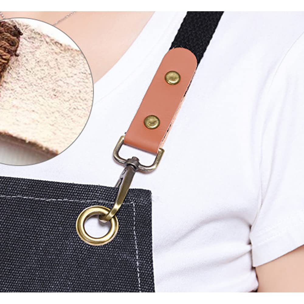 Ziska Apron, Simple and Stylish, Perfect for Camping, Gardening, Kitchen, Barista, Hairdresser, Artisan, Salon, Multi-functional Pockets,