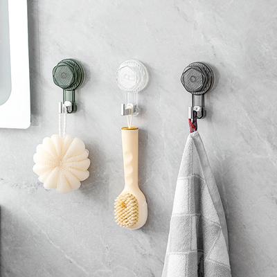 3727 Güçlü Vantuzlu Kanca Deliksiz Banyo Kapısı Arkası Dikişsiz Vakumlu Yapışkan Duvar Banyo Havlusu Asma Giysi Kancası