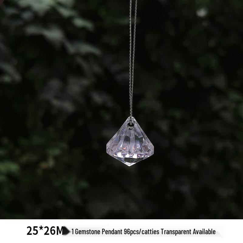 DIY Acrylic Beaded Jewelry Accessories: Transparent Cone Pendant for Door, Window, or Bead Curtains