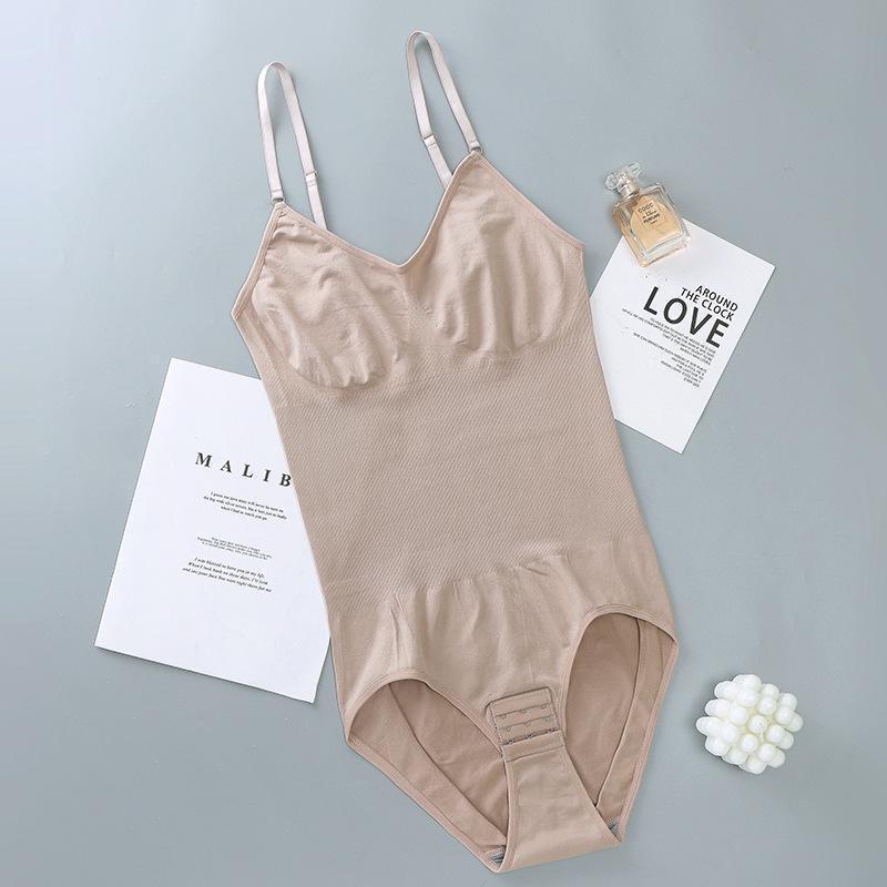 Plus Size Postpartum Butt-Lifting Seamless Bodysuit Strapless Supportive Bra Tummy-Control Shaping Bodysuit