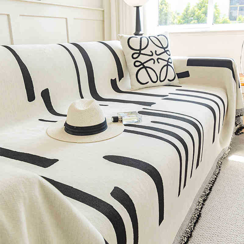 Chenille Sofa Towel Sofa Cover Sofa Cushion Four-season Universal Full Coverage Scratch Protection Sofa Home Suitable for Living Room Bedroom