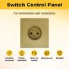 High Quality Elegant EU FR Germany Wall Switches French Sockets for Home Hotel Bathroom Factory Direct Sale