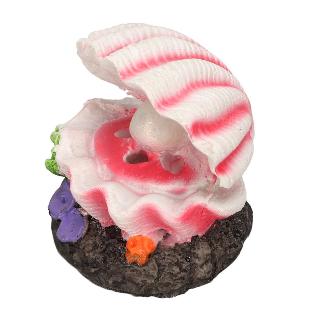 Decor Acvariu Scoică Barbotor de Aer Simulare Rășină Artificială Ornament Scoică Acvariu cu Aer