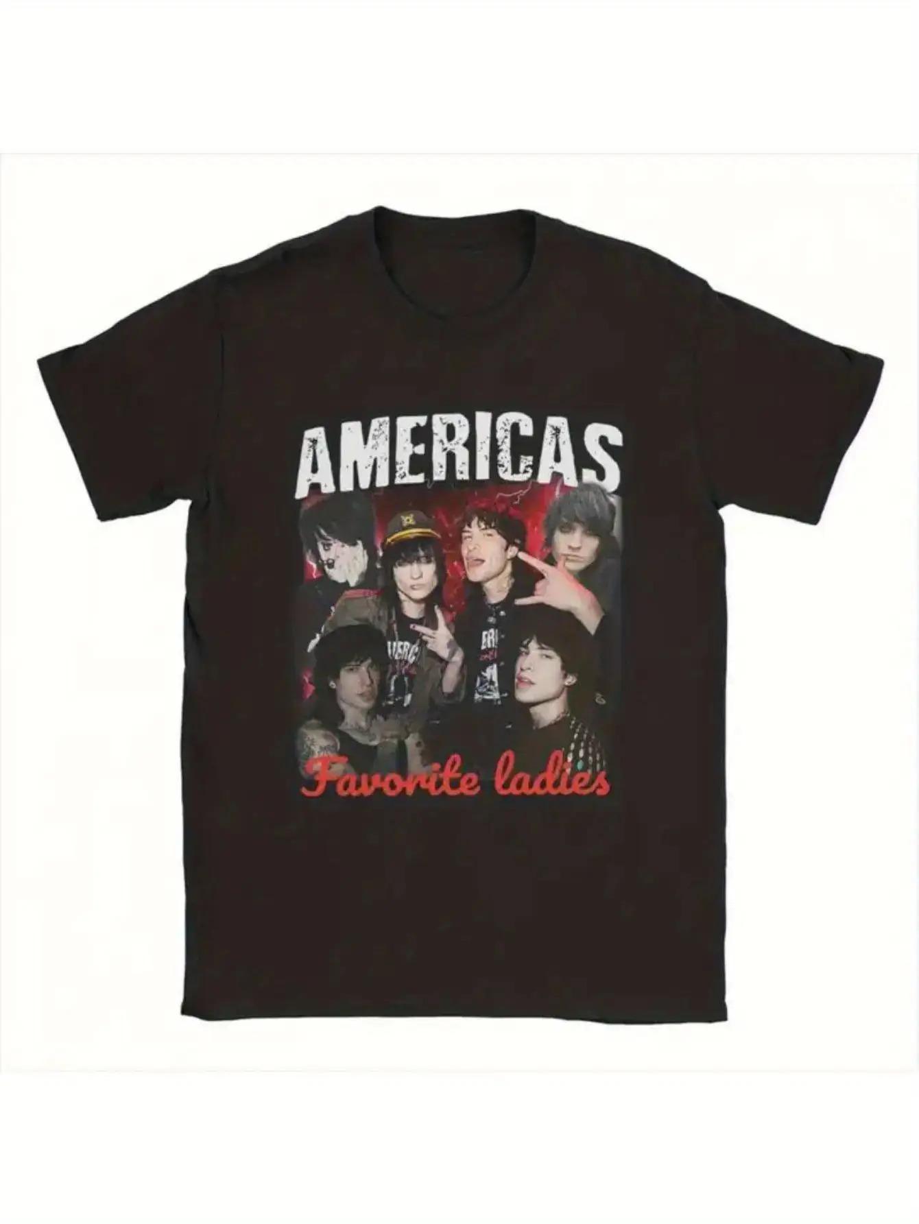 

The Tinas Jake Webber Johnnie Guilbert Shirt Merch Men Women Tee Americas Favorite Ladies T-Shirt Short Sleeve Tops Printed- T Shirt XXXXL