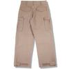 GUBIN Wide Cotton Military Cargo Pants - Beige