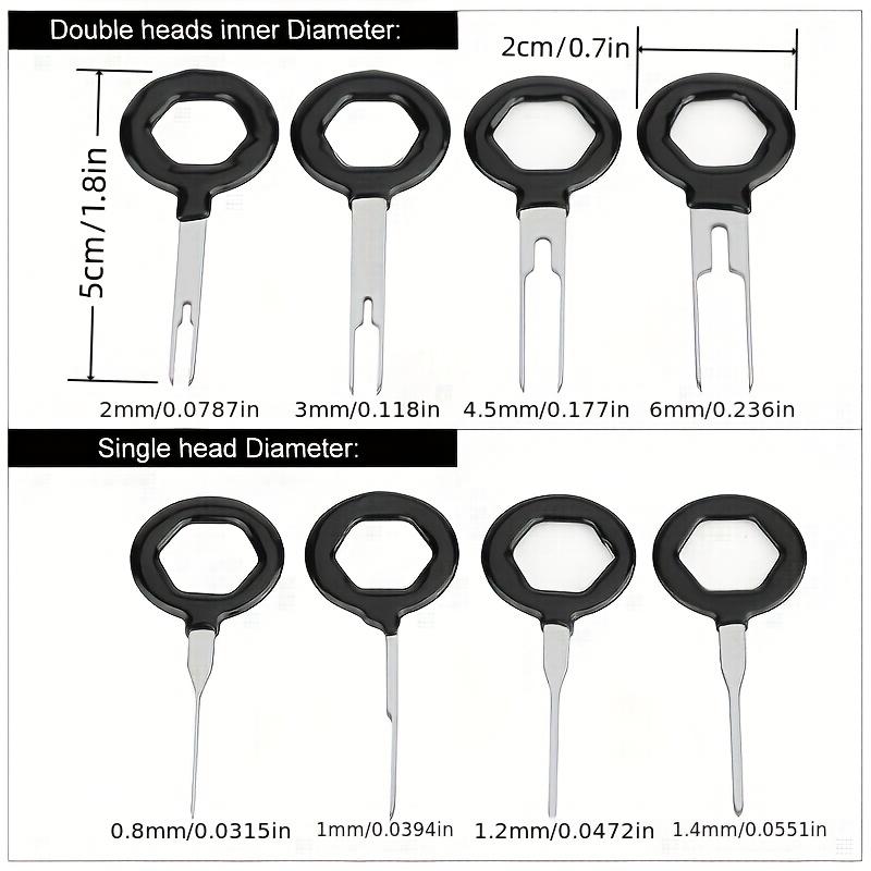 18pcs Car Terminal Removal Kit Box Wire Plug Connector Extractor Puller Release Pin Extractor Set Terminal Plug Repair Tools