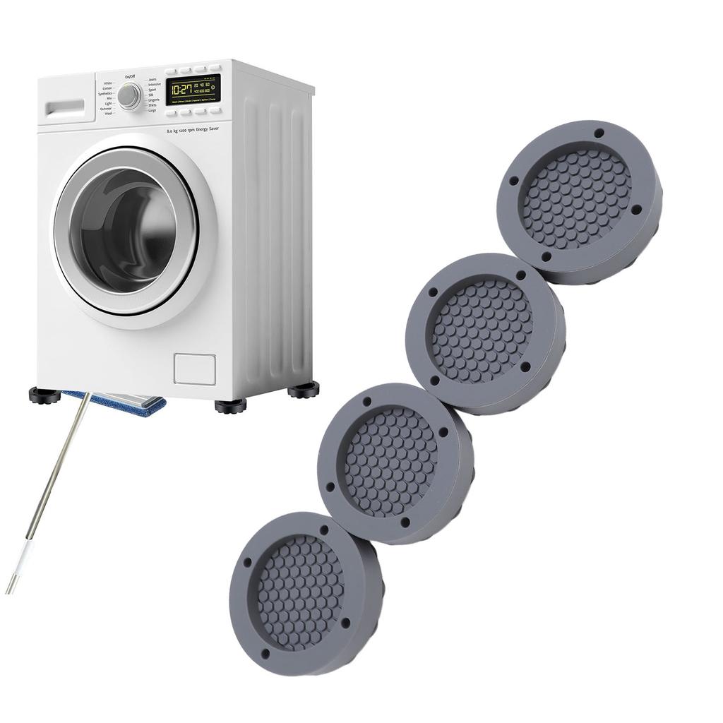 4pcs Washing Machine Vibration Damper with Powerful Suction Cup Washing Machine Anti Vibration Mat