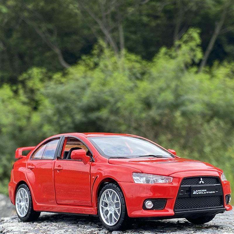 1:41 Mitsubishi Lancer Evolution X10 Alloy Car Model Diecasts Metal Toy Vehicles Car Model Miniature Scale Simulation Kids Gifts