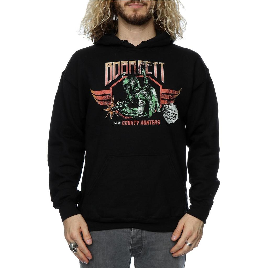 Star Wars Mens Boba Fett Rock Poster Hoodie