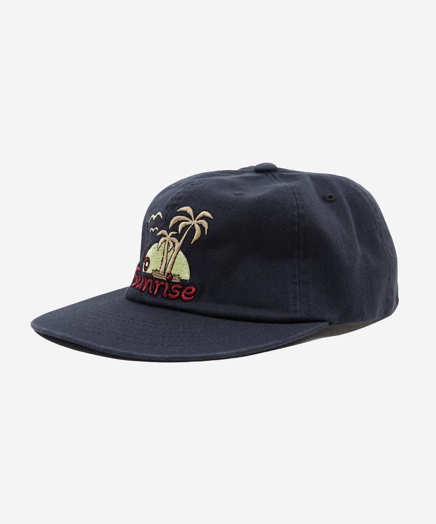 HELLO SUNRISE Palm Tree Logo 6Panel Cap_Charcoal
