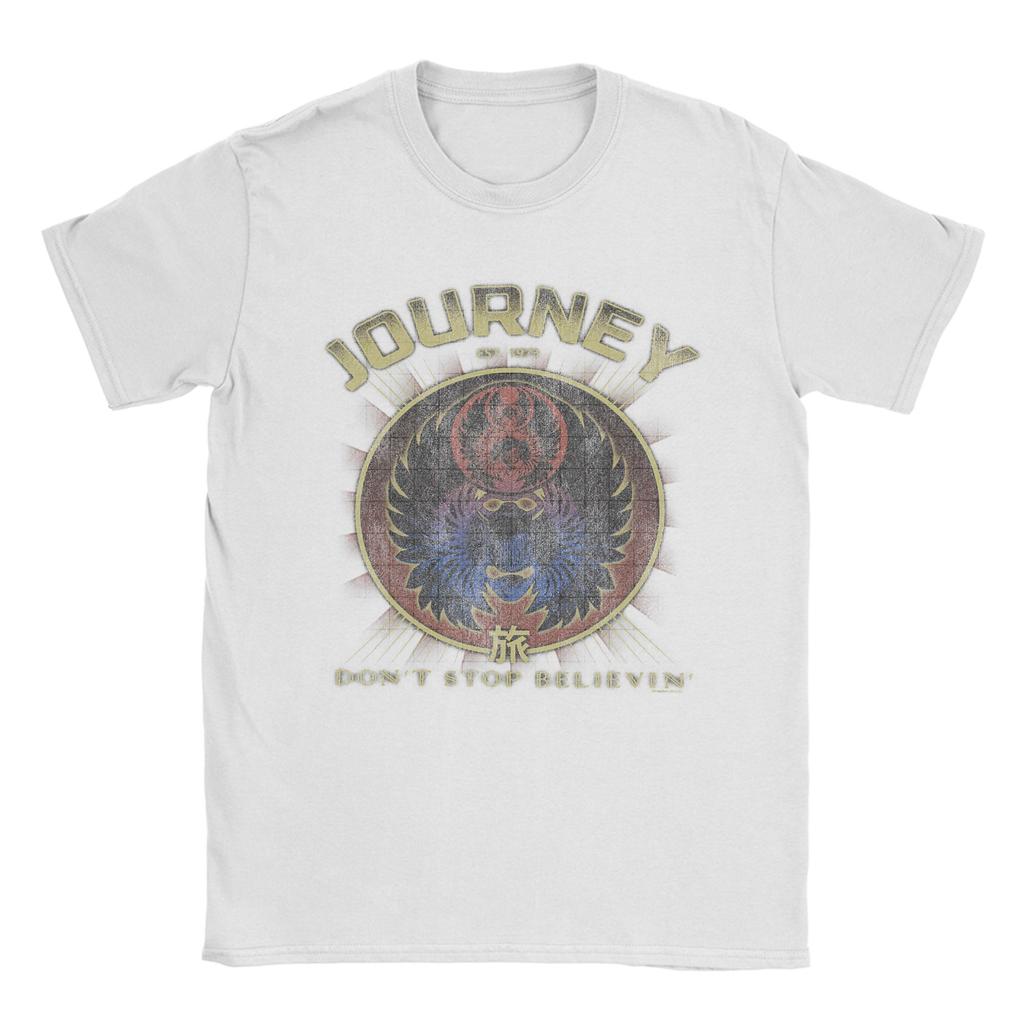 Journey Gold Dont Stop Believin Scarab Band Unisexs T Shirts  Funny Tees Short Sleeve O Neck TShirts 100 Cotton Clothing