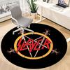 1PC Slayer Music Office Round Area Rug, Indoor Mat Suitable For Office, Under Office Chairs Bedroom Living Room Home Decor DT1212103